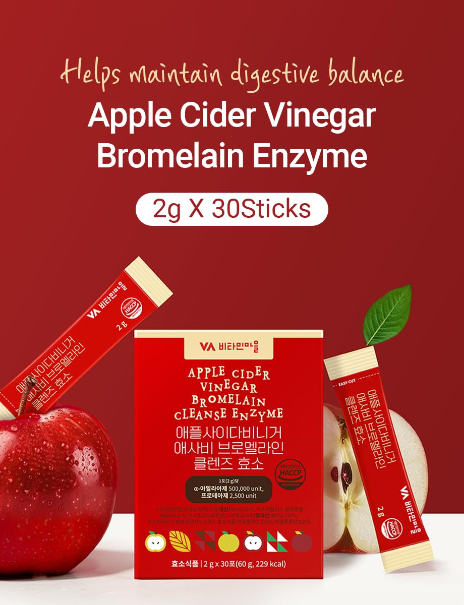 VA비타민마을 Apple Cider Vinegar Bromelain Enzyme Powder 2.12