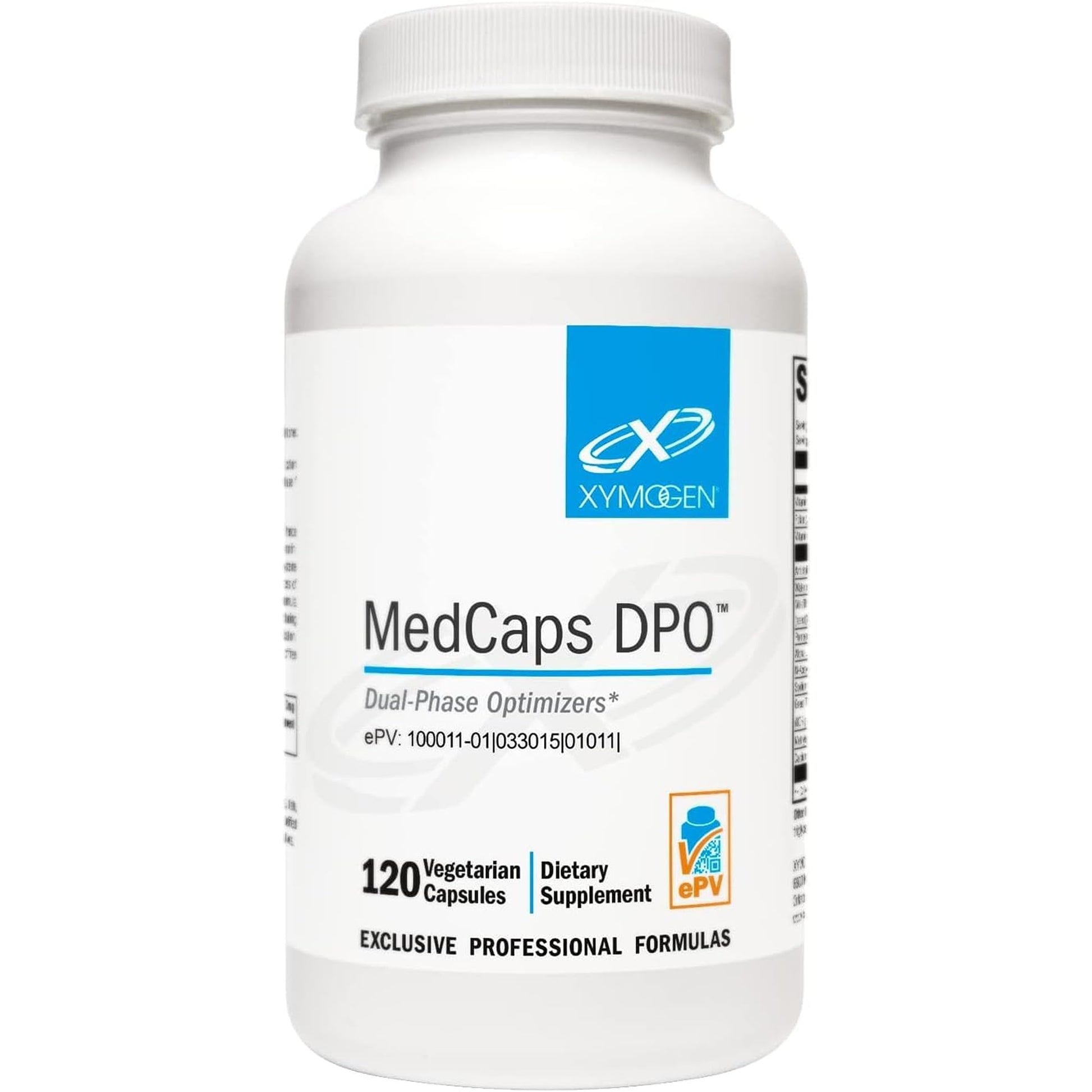 XYMOGEN MedCaps DPO Activated B Vitamins with Blend of Botanicals 120 Capsules