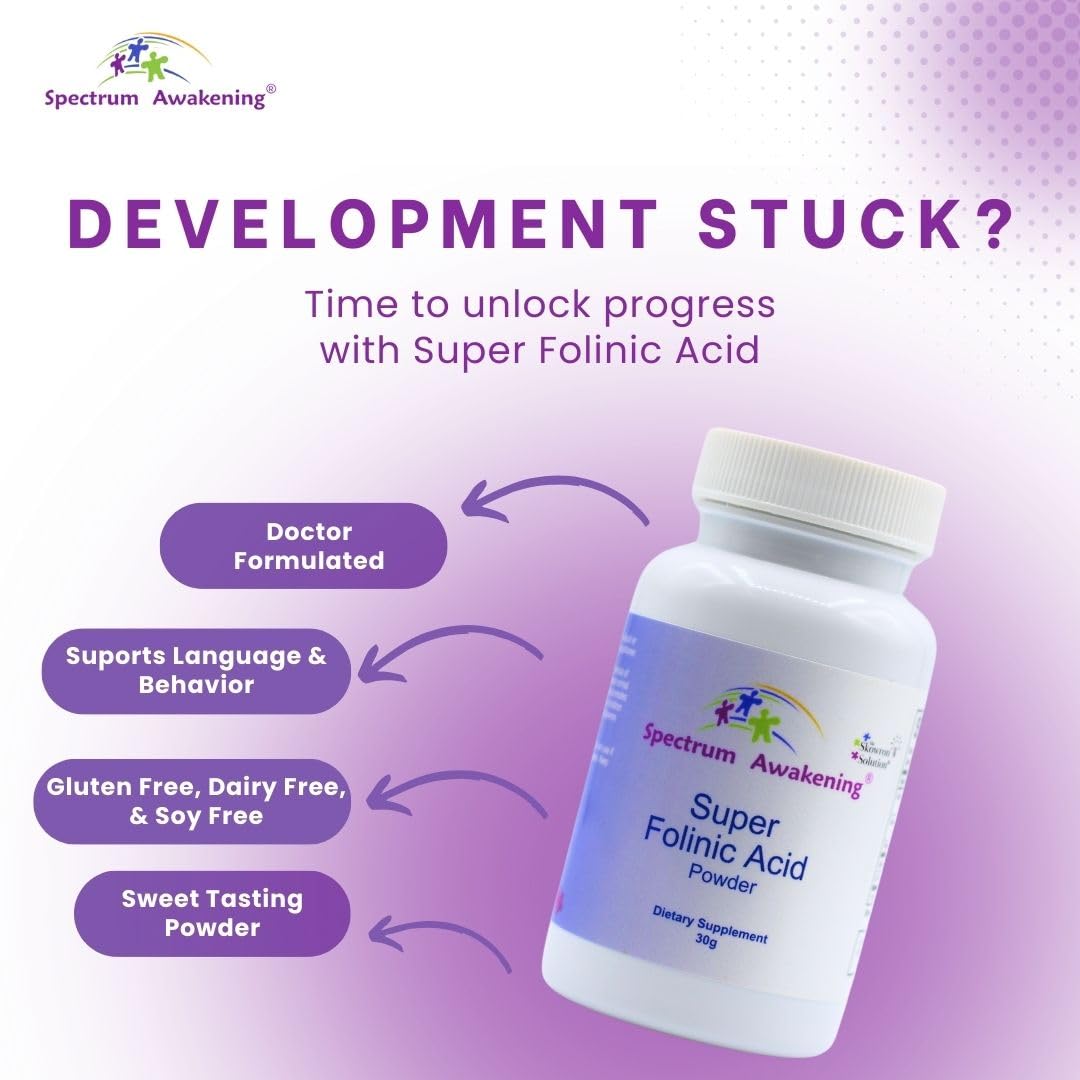 Spectrum Awakening Super Folinic Acid Powder, 1 Ounce