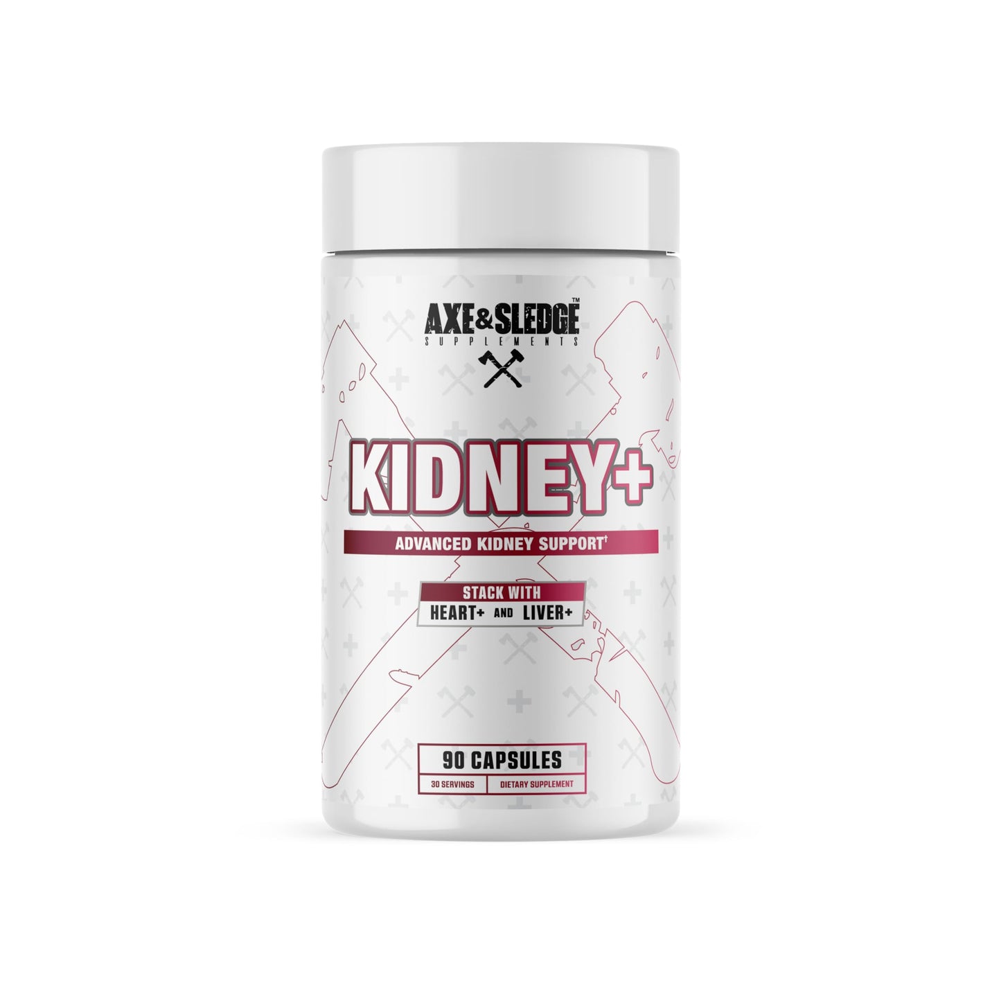 Axe & Sledge Kidney+ Kidney Health Support Supplement Capsule, 90 Count