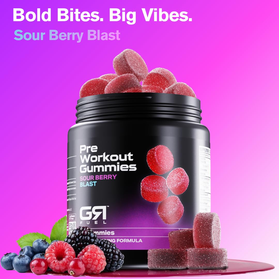 Gymrat Fuel GR Fuel Pre Workout Gummies 60 Count