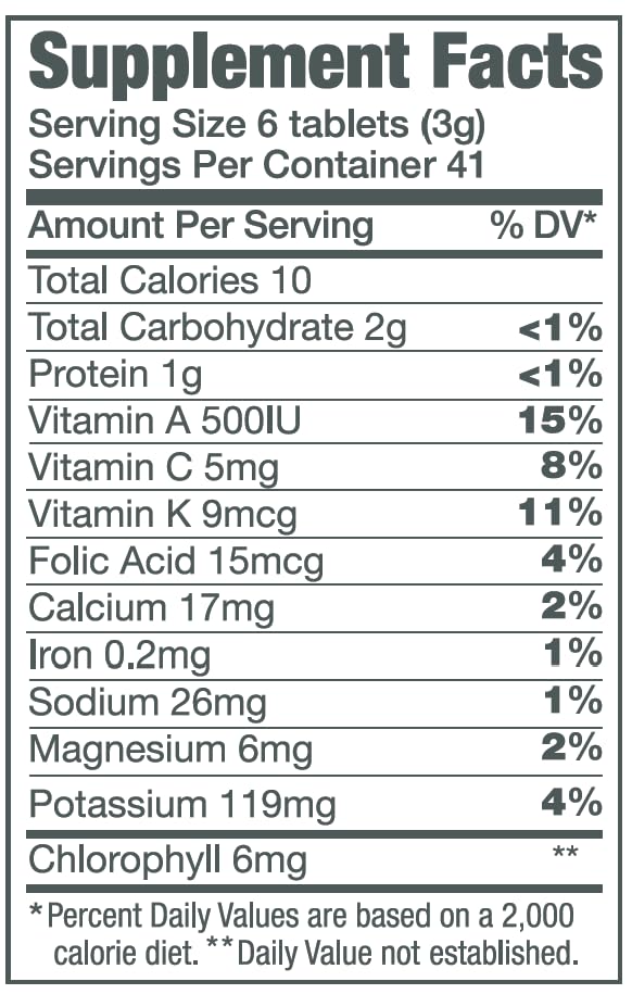 Green Foods Green Magma Barley Grass Nutritional Supplement Tablets, 250 Tablets
