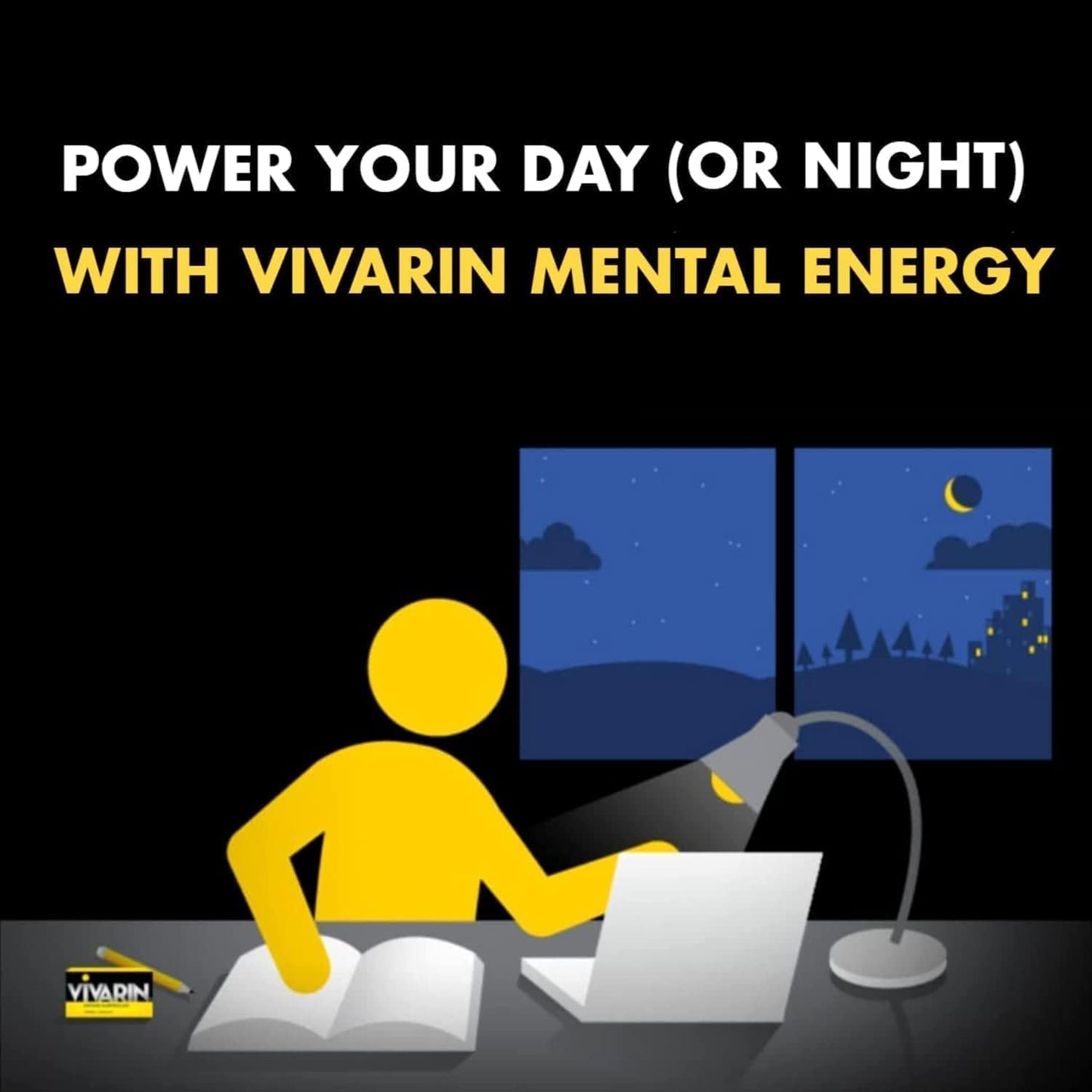 Vivarin Caffeine Tablets 200mg, 48 Tablets
