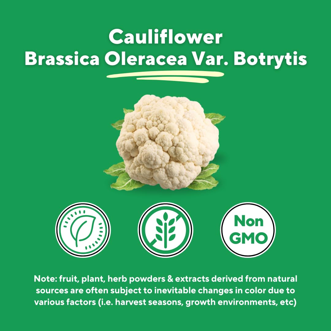 Vitapia Organic Cauliflower Superfood Veggies Powder Supplement 120 Capsules