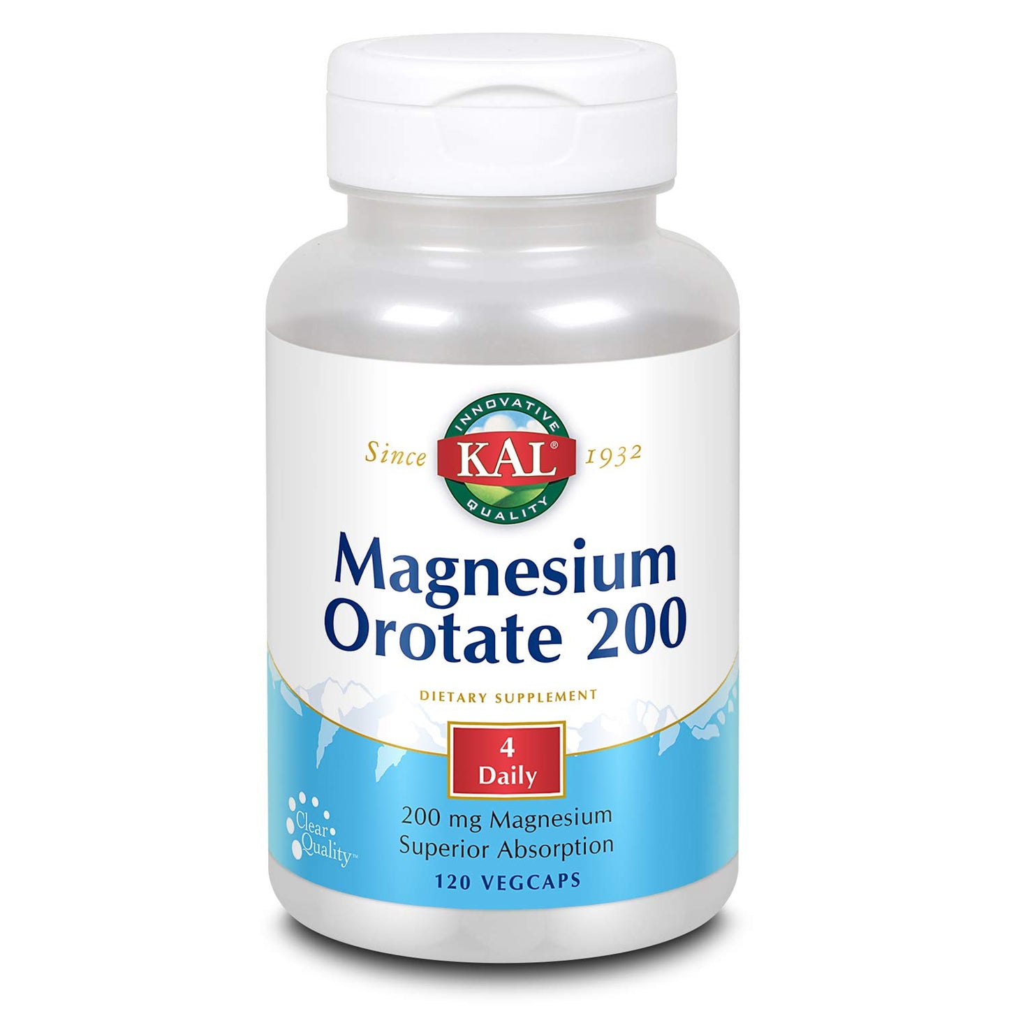 KAL Magnesium Orotate 200 mg Tablets, 60 Count