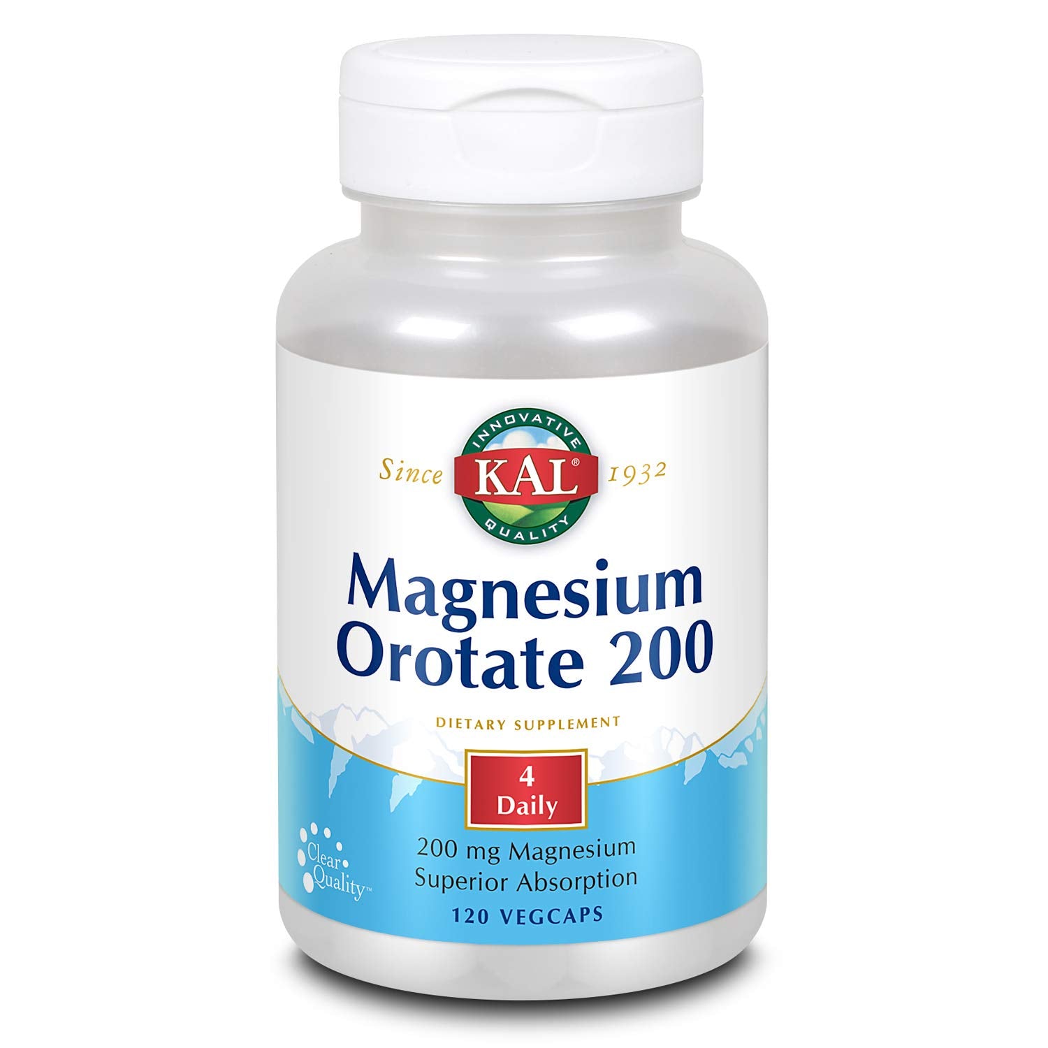 KAL Magnesium Orotate 200 mg Tablets, 60 Count