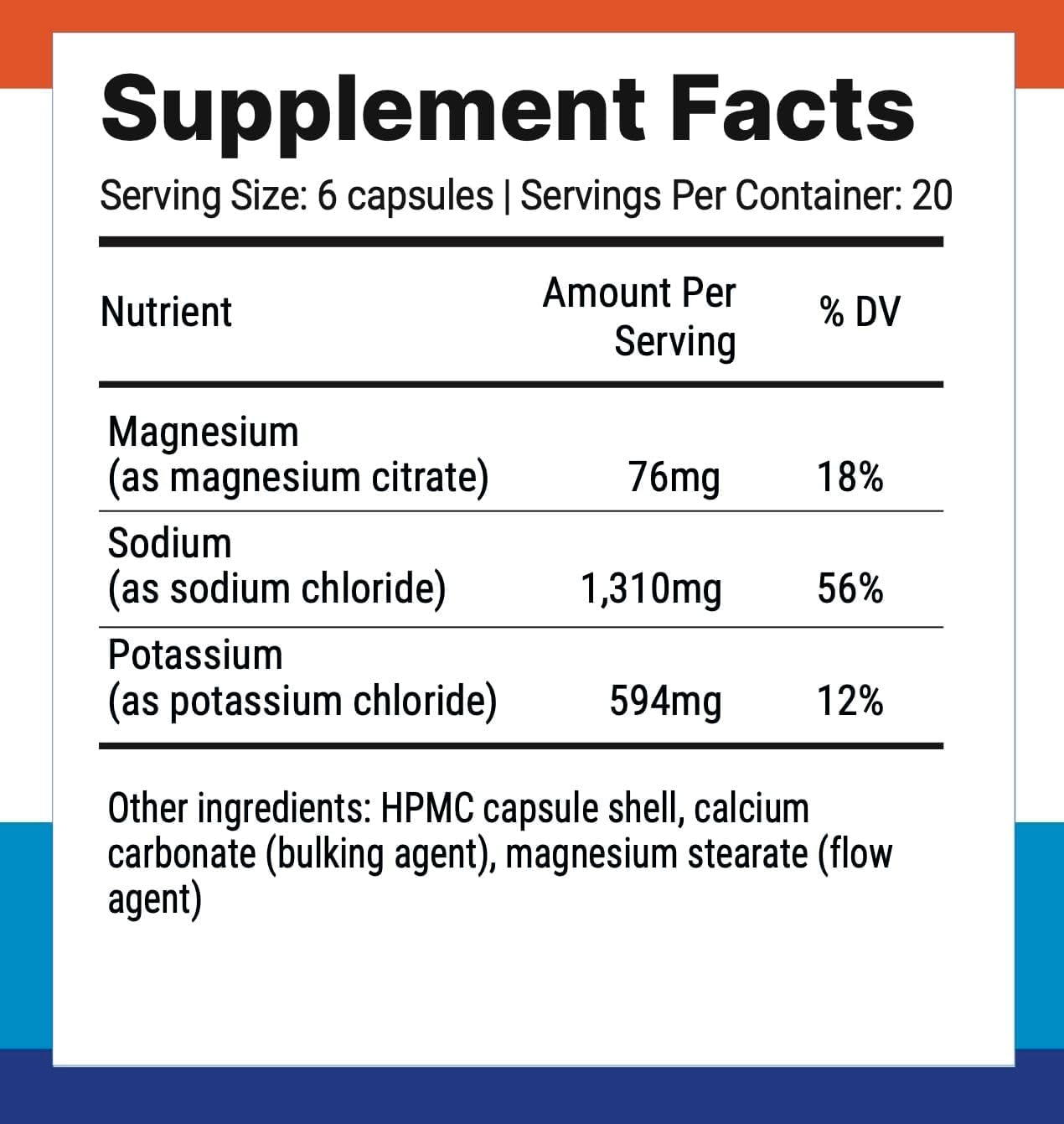 Nutri-Align Fasting Salts Electrolytes Original Capsule 120