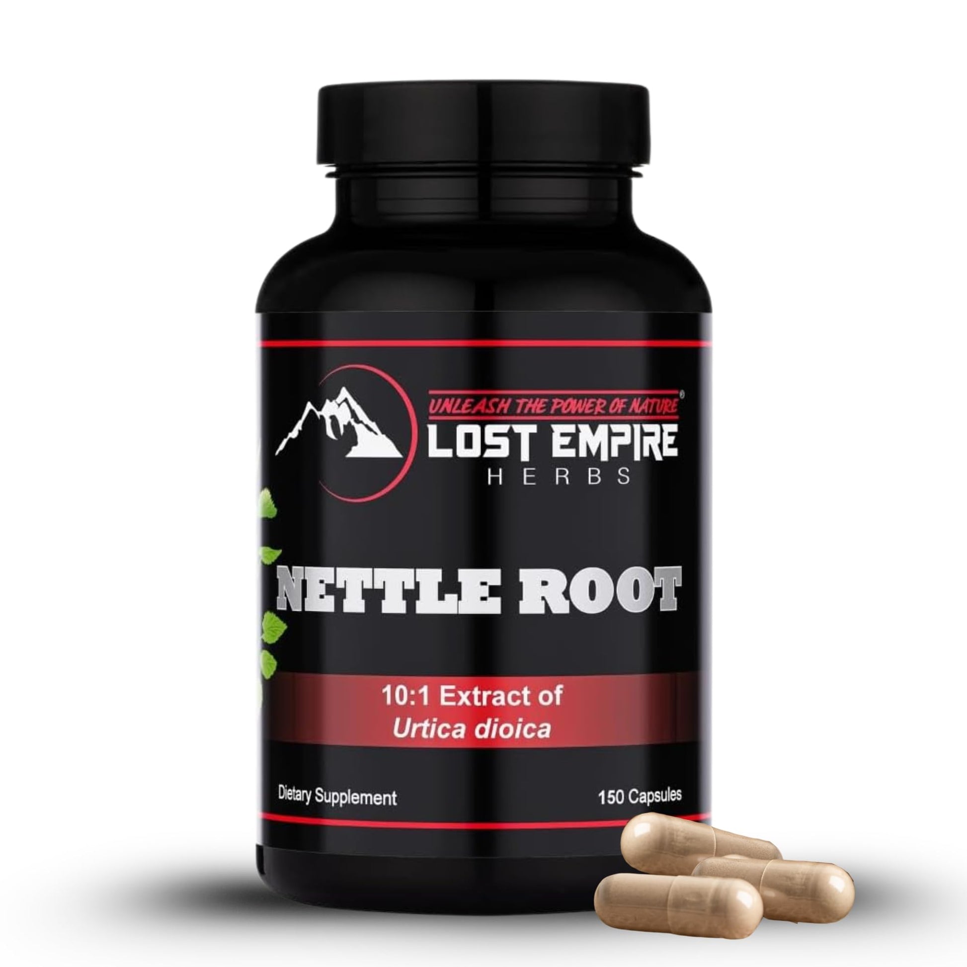 Lost Empire Herbs Stinging Nettle Root (Urtica Dioica) Capsules 150 Count