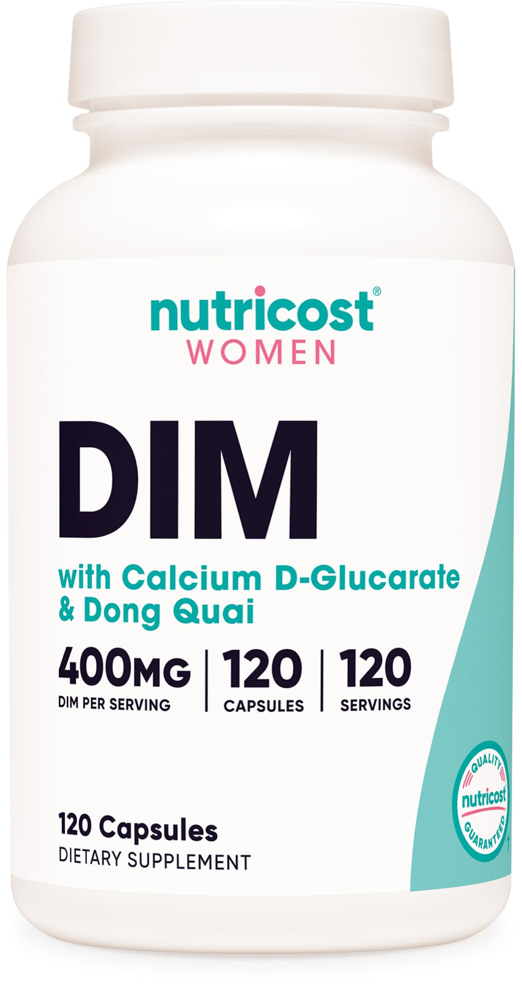 Nutricost Diindolylmethane DIM Supplement for Women 400mg Capsule, 120 Count