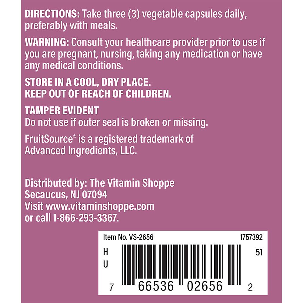 The Vitamin Shoppe Tart Cherry Extract Post-Workout Recovery & Antioxidant Freeze-Dried Montmorency, Non-GMO, 90 Capsules