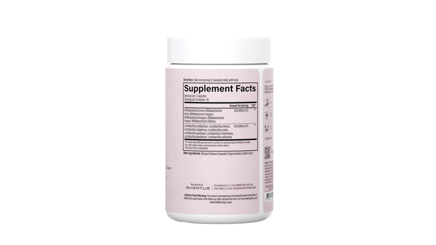Aventus Women’s Daily Probiotic Capsules 60 Count