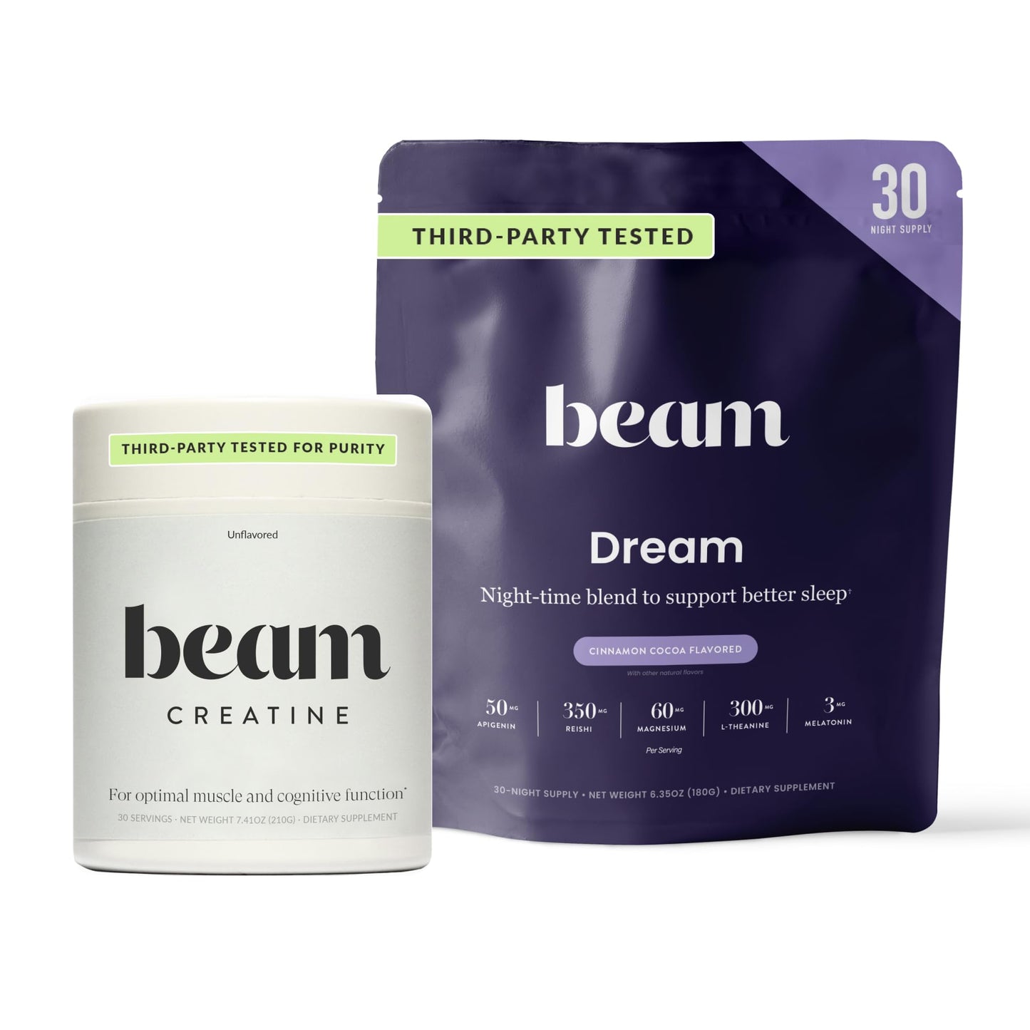 BEAM Dream Sleep Powder & Creatine Bundle 11.64