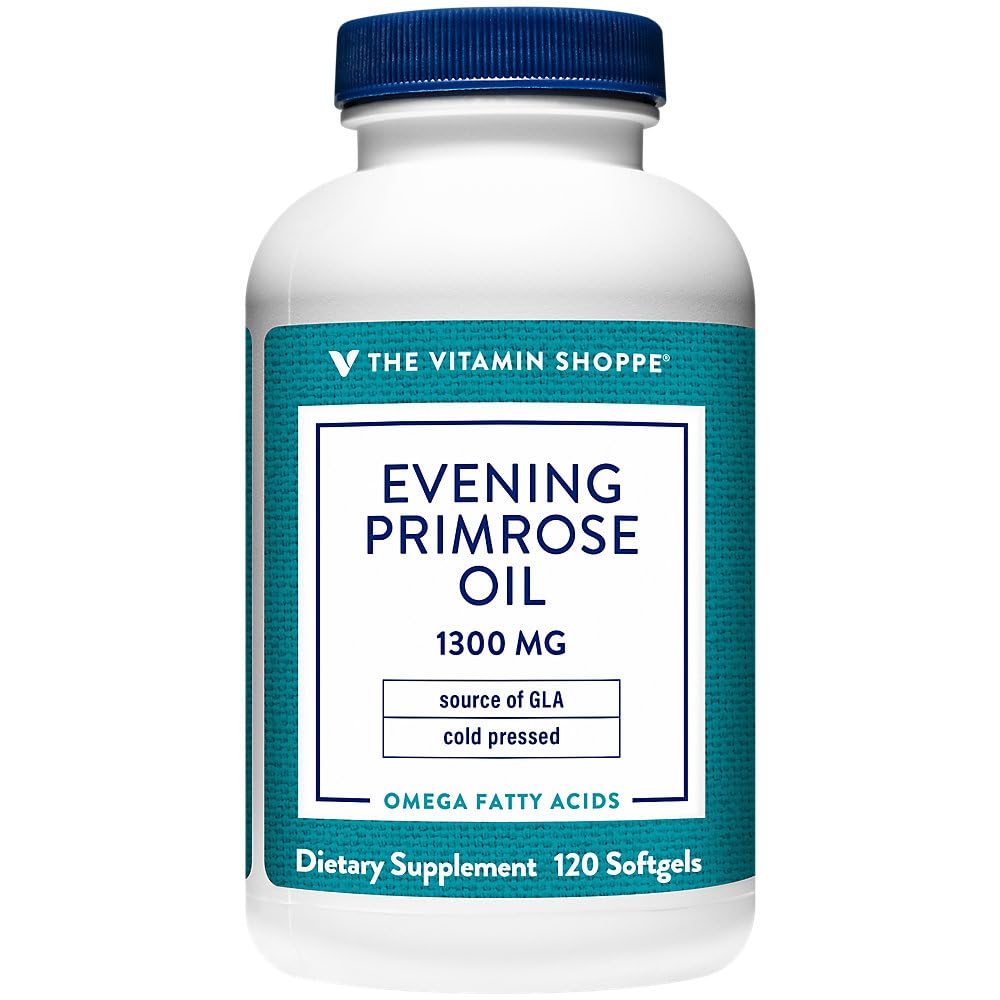 The Vitamin Shoppe Evening Primrose Oil 1300mg Softgels 120