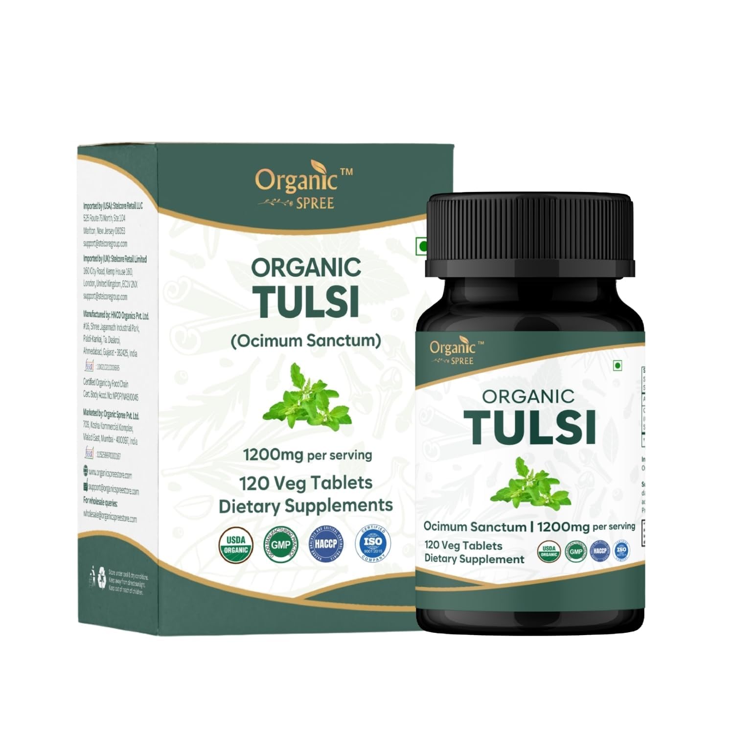 ORGANIC SPREE Tulsi Tablets 120