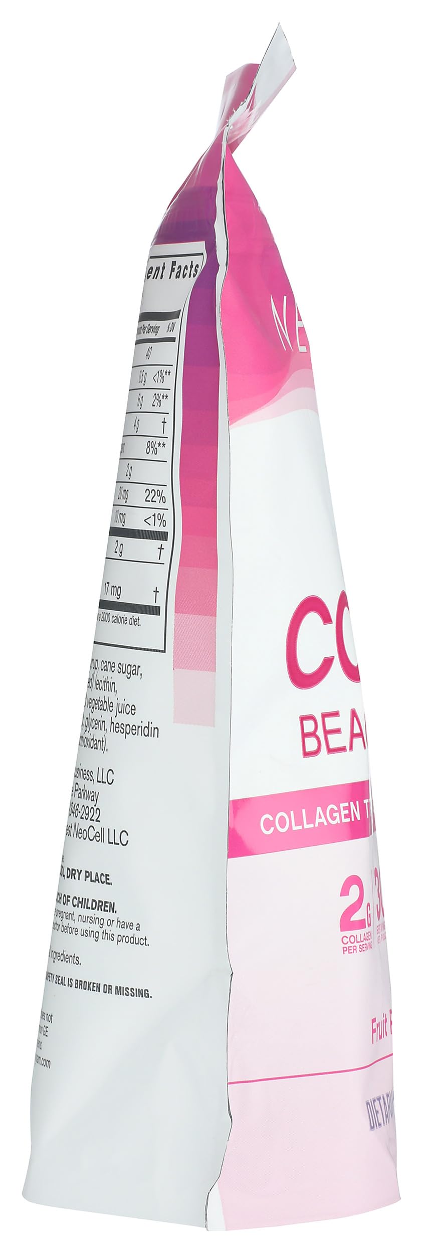 NeoCell Fruit Punch Beauty Burst Collagen Chews Chewable, 60 Count