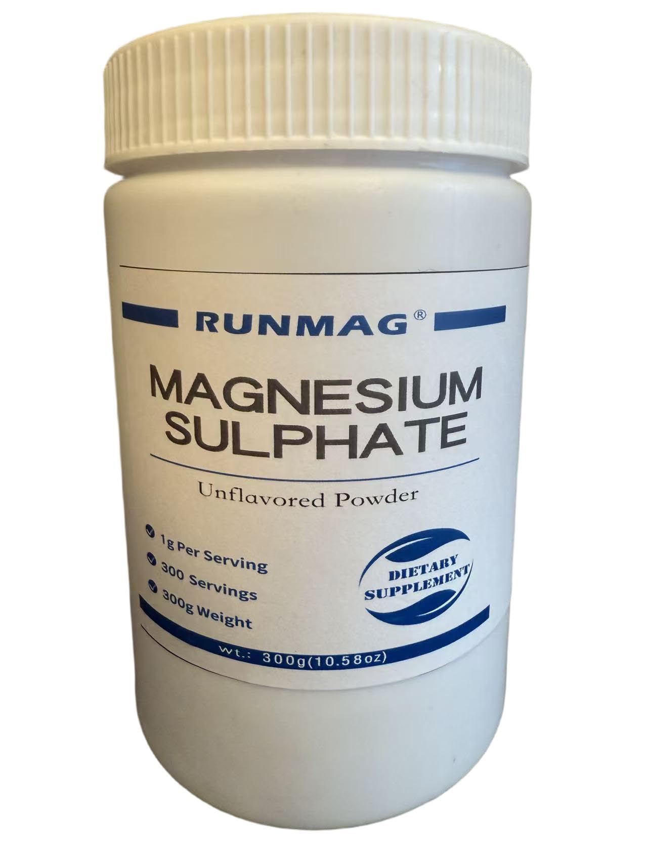 RUNMAG Magnesium Sulfate Food Grade Powder, 10.58 oz