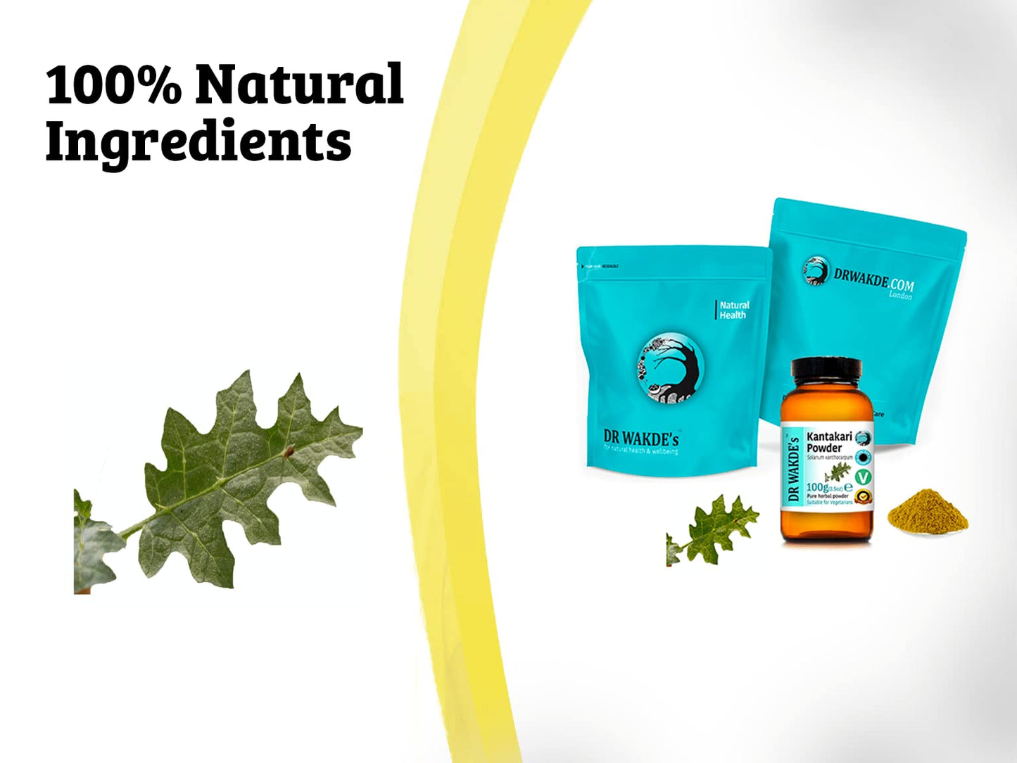 DR WAKDE's Kantakari Powder (Solanum xanthocarpum) 3.53 oz
