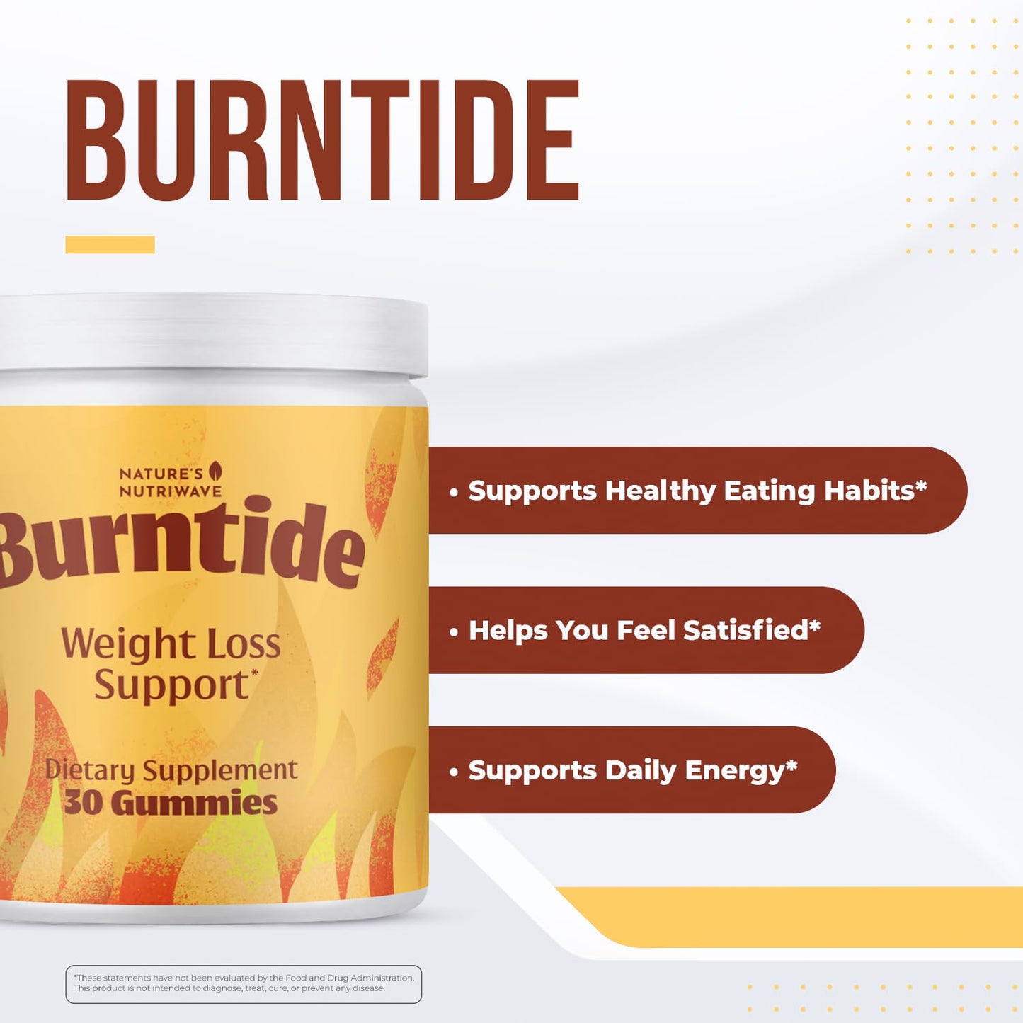 Nature’s NutriWave Burntide ACV & BHB Gummy 30 Gummies