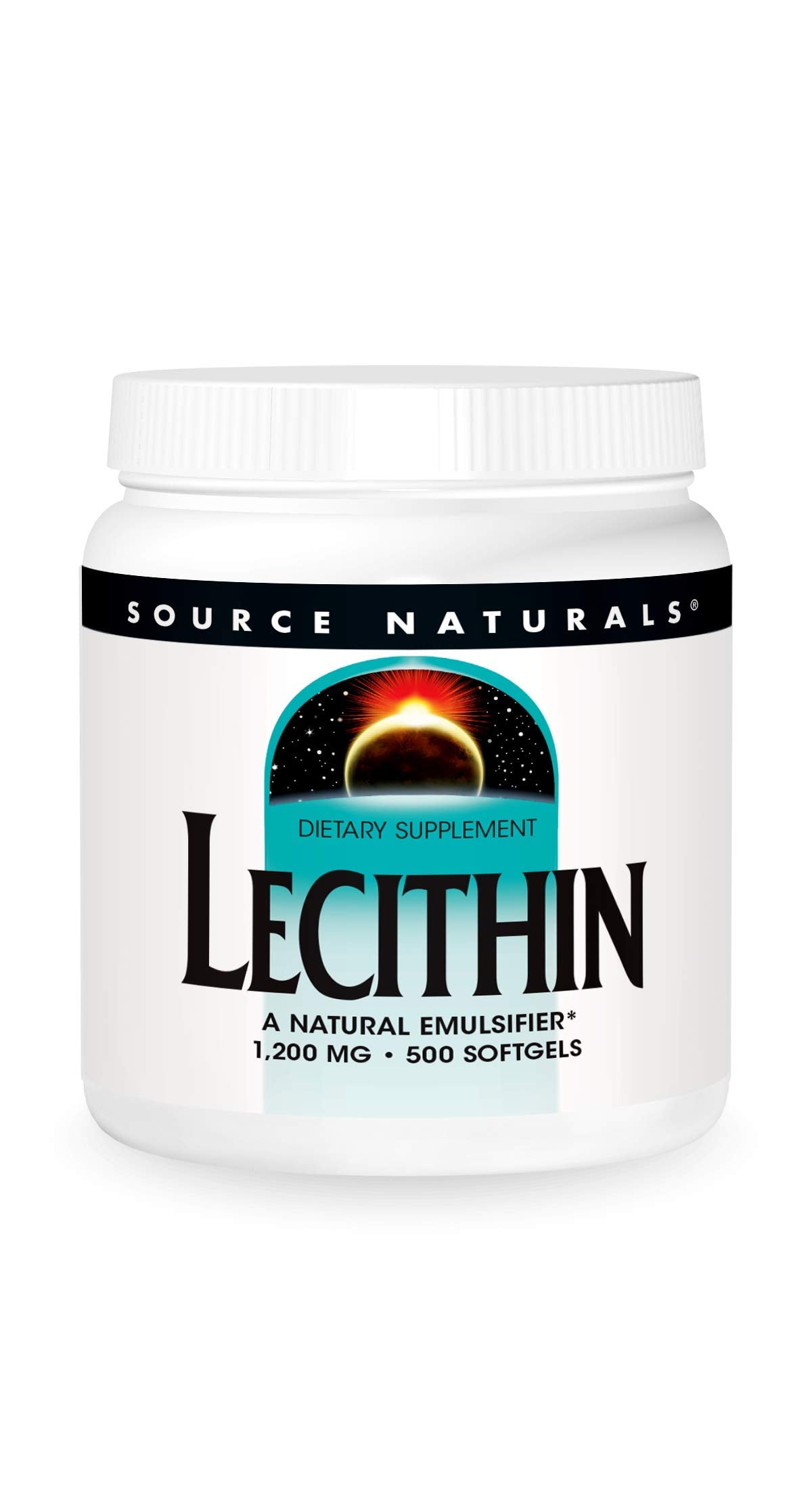 Source Naturals Lecithin 1200 mg Softgels, 500 Count