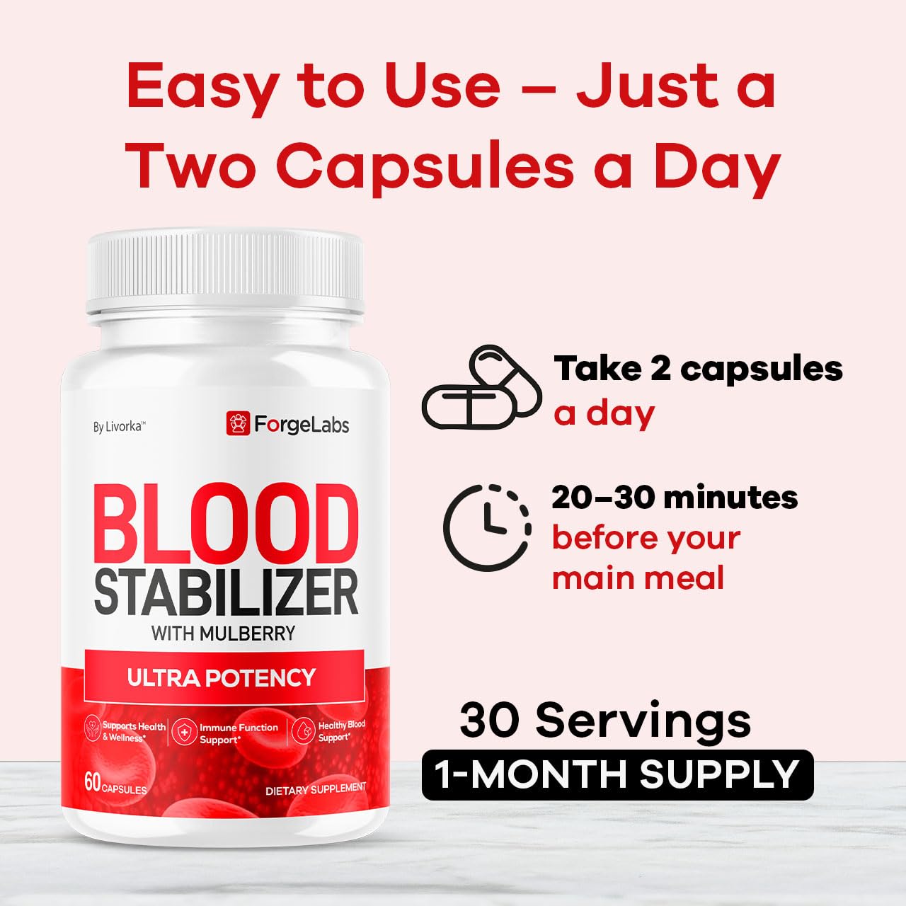 LIVORKA Blood Stabilizer Capsules 120 Capsules
