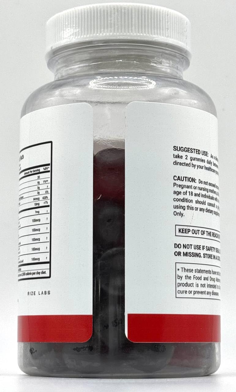 Rize Labs Iron Max Men's Health Gummies 60 Gummies