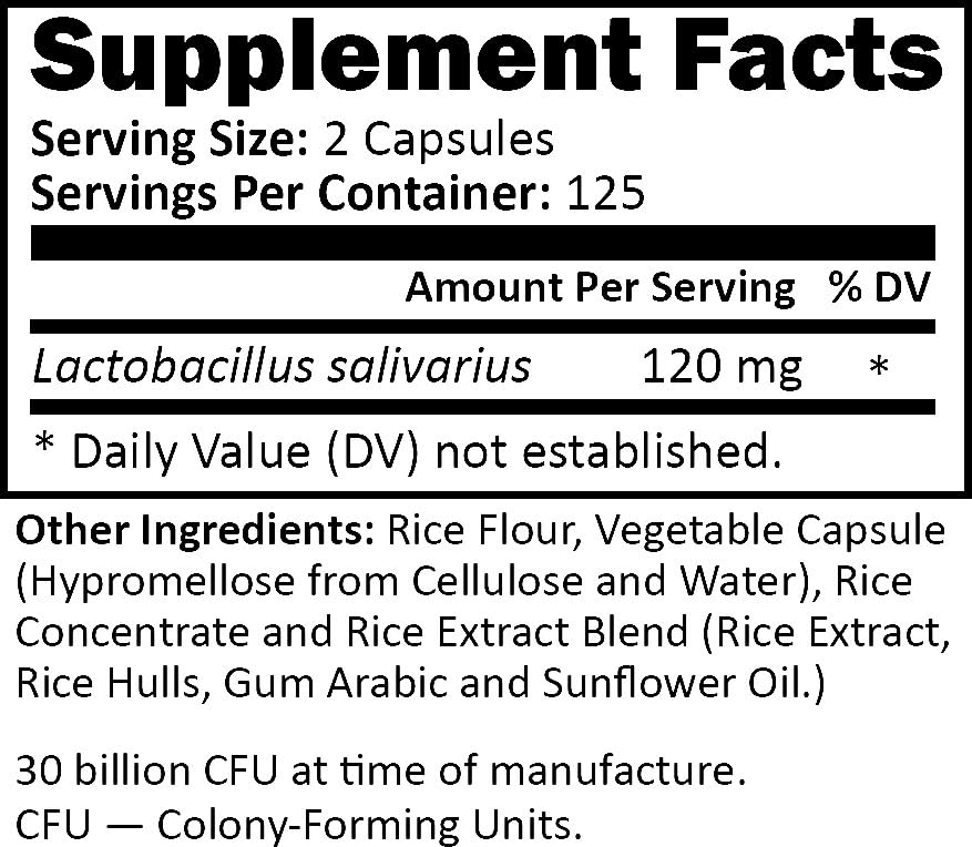 R-Garden L. Salivarius Capsule 250 Count