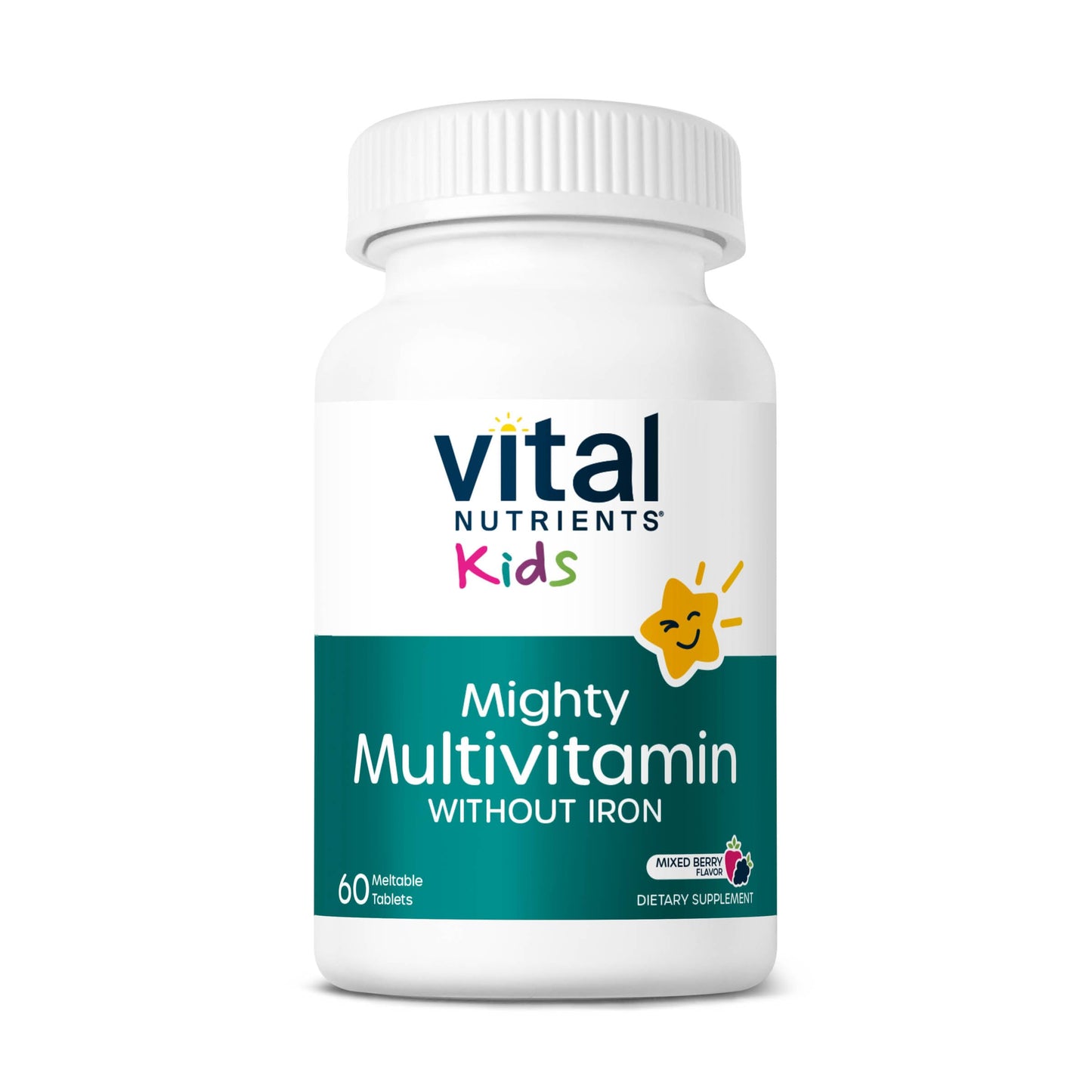 Vital Nutrients Mighty Multivitamin Without Iron Tablet 60 Count