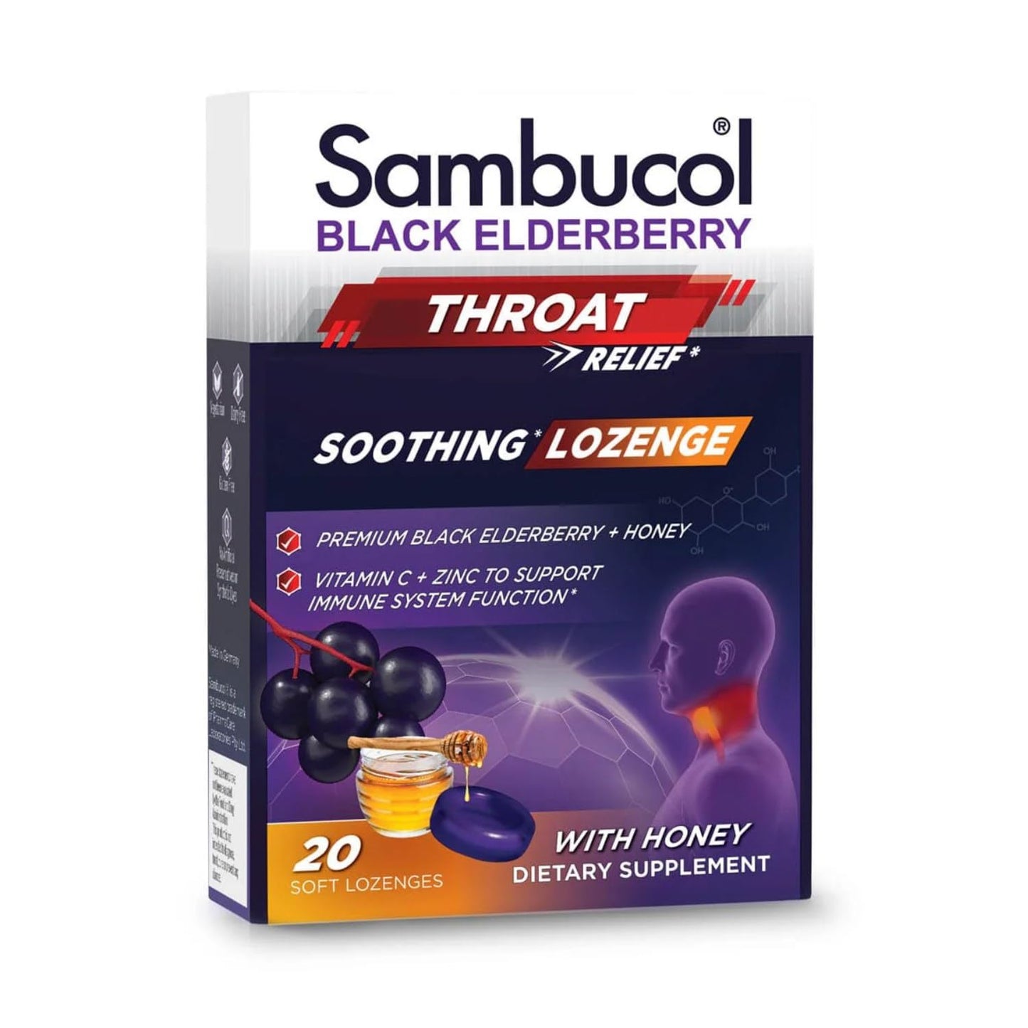 Sambucol Black Elderberry Tablets, 80 Count