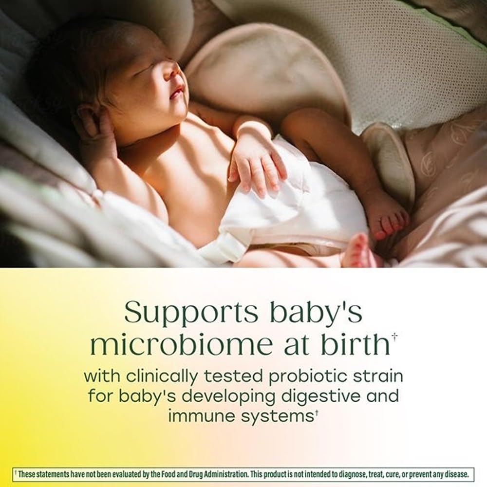 MegaFood Baby & Me 2 Prenatal Probiotic Prebiotic with B6 Capsule, 30 Capsules