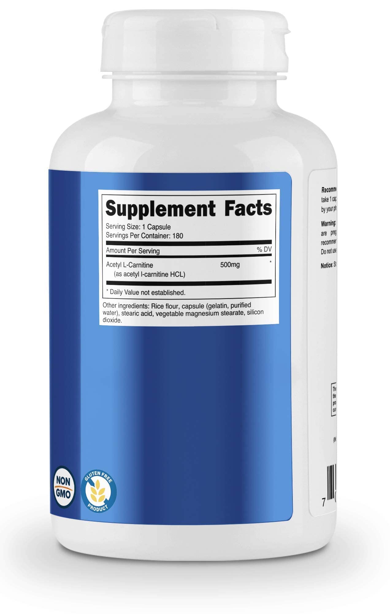 Nutricost Alpha Lipoic Acid 600mg Capsules, 240 Capsules & Nutricost Acetyl L-Carnitine 500mg Capsules, 180 Capsules