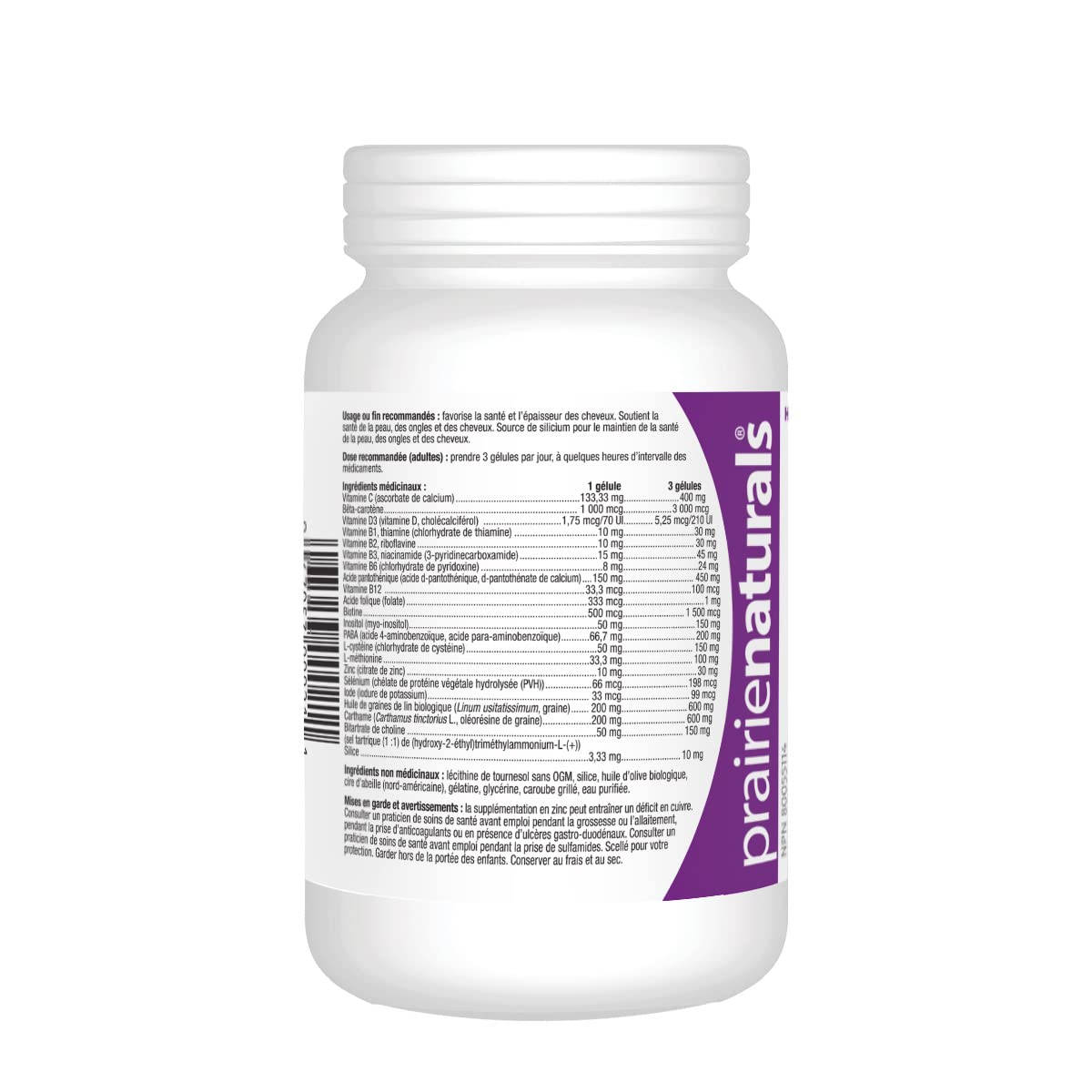 Prairie Naturals Hair-Force Softgel 90