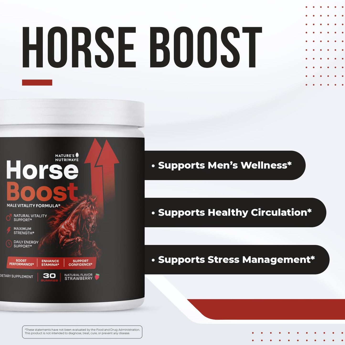Nature’s NutriWave Horse Boost Botanical 30 Gummies