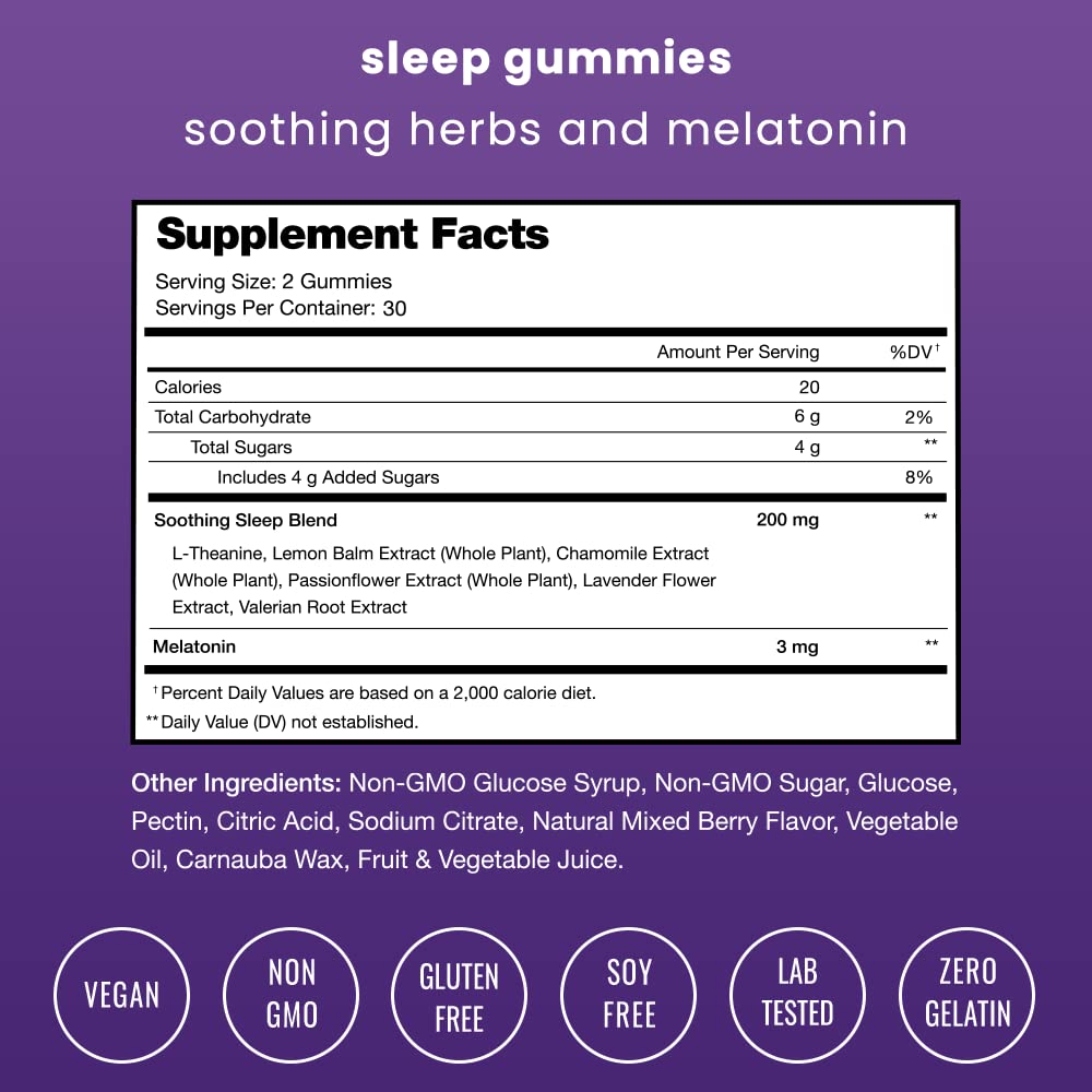 NutraChamps Sleep Gummies with Melatonin, 120 Gummies