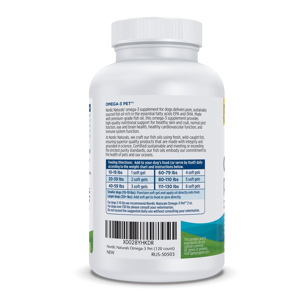 Nordic Naturals Omega-3 Pet Soft Gels 180 Count