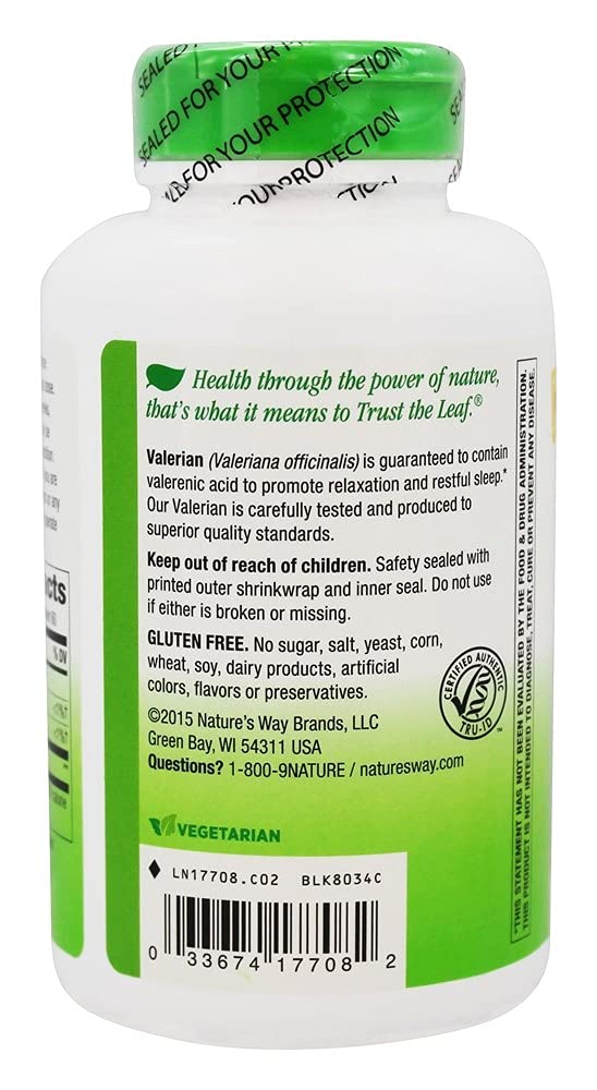 Nature's Way Valerian Root 530 mg, 180 Capsules