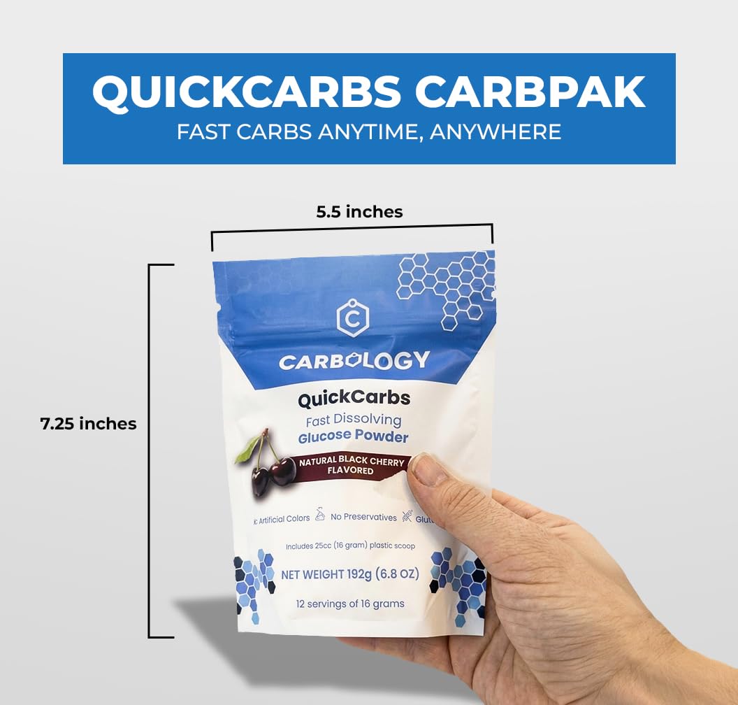 Carbology QuickCarbs Fast-Dissolving Glucose Powder Energy Blend 6.8