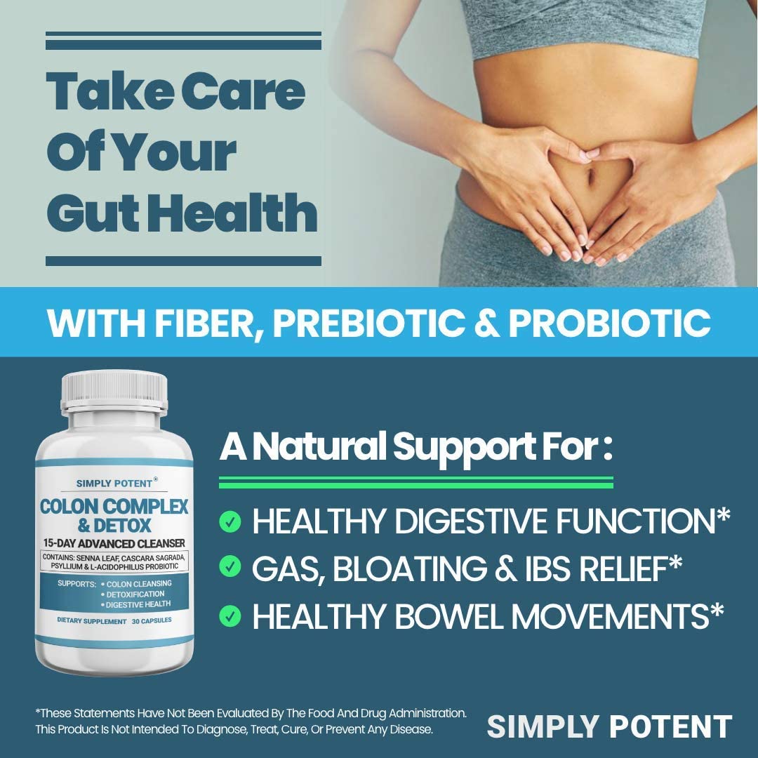 Simply Potent Natural Colon Cleanse Capsule 30 Capsules