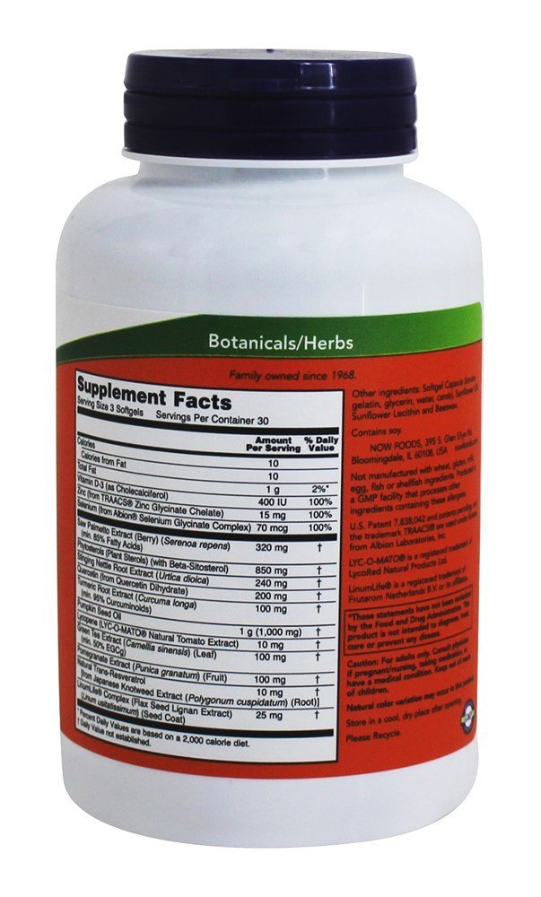 NOW Foods Clinical Strength Prostate Health Capsule, 1 Capsule