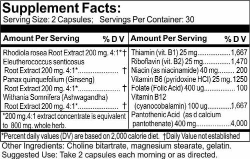 Time Laboratories Ultra Adrenal Complex Capsules 60 Count