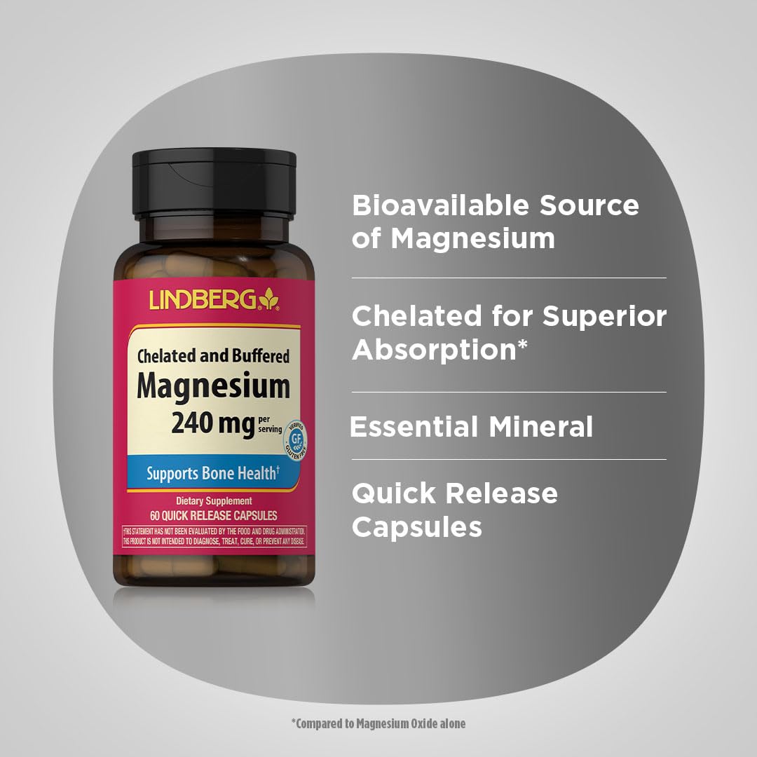 Piping Rock Magnesium Supplement Capsule 60 Count