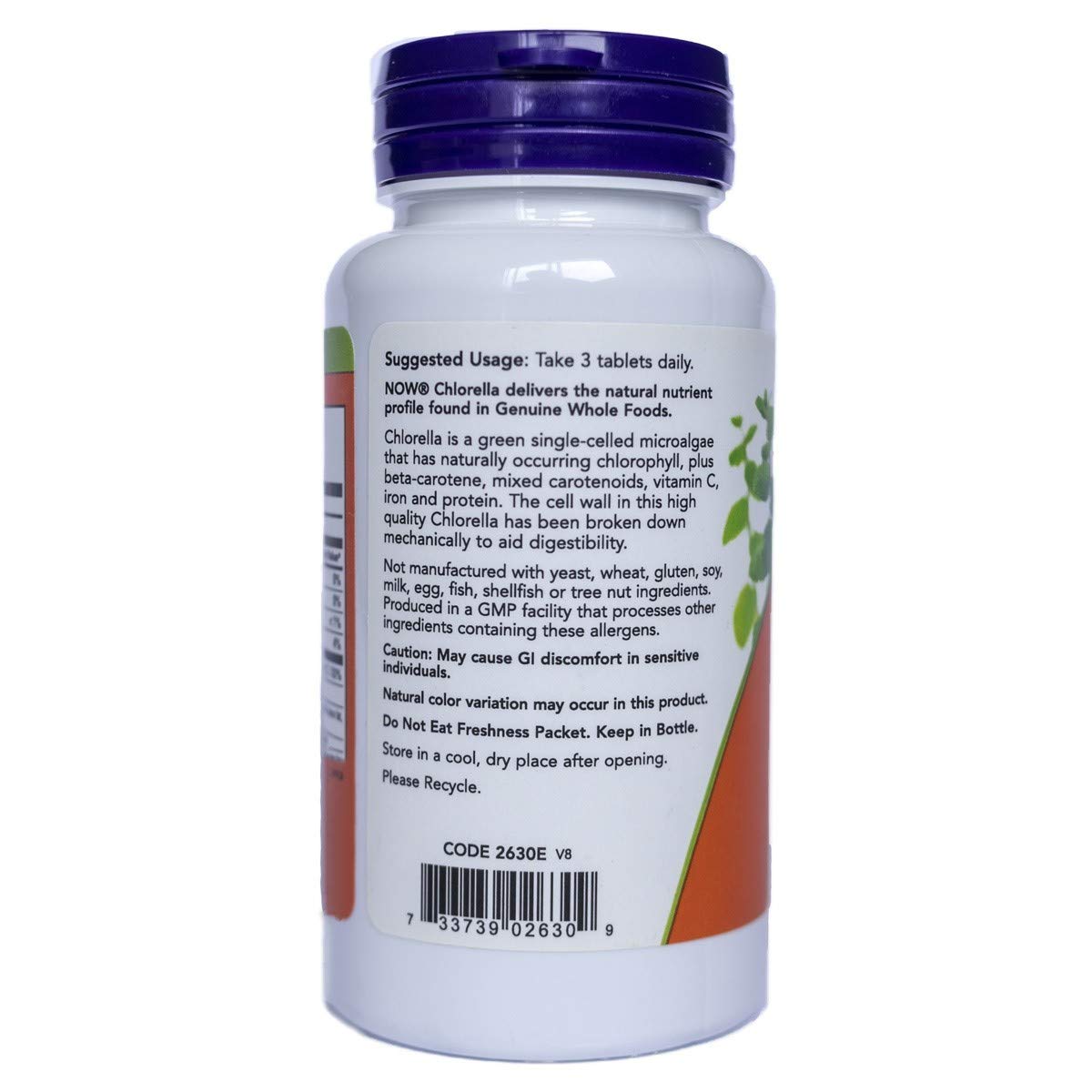 NOW Foods Chlorella Green Superfood 1000 mg Tablet, 60 Tablets