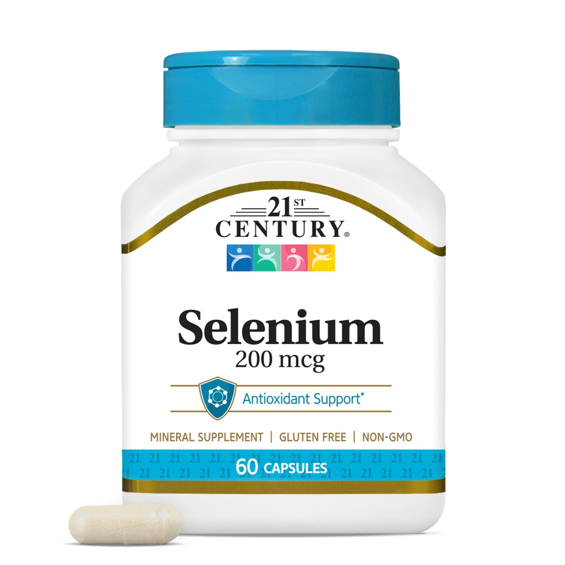 21st Century Selenium 200mcg 60 Capsules
