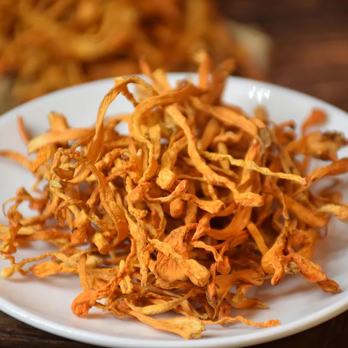 QIANPINHUI Cordyceps Flower Whole Dried Cordyceps Mushroom 6oz Tablet 1