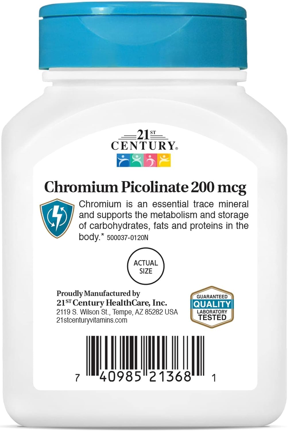 21st Century Chromium Picolinate Tablets, 100 Count