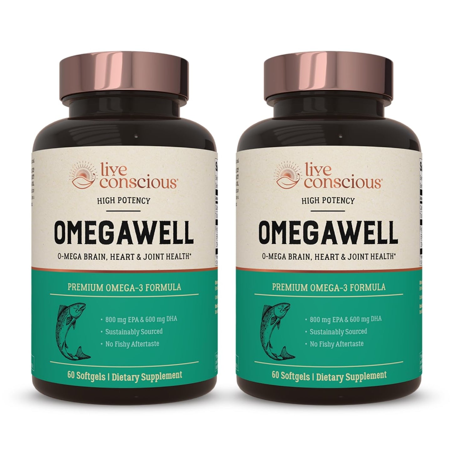 Live Conscious OmegaWell Fish Oil Softgel 120 Count
