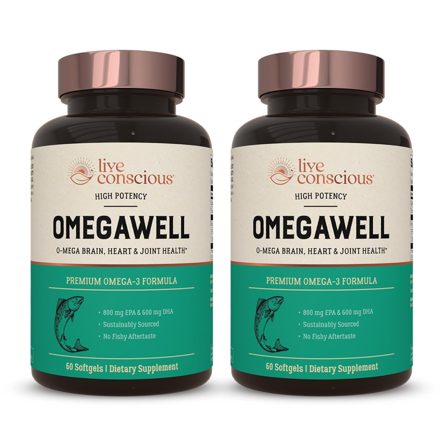 Live Conscious OmegaWell Fish Oil Softgel 120 Count