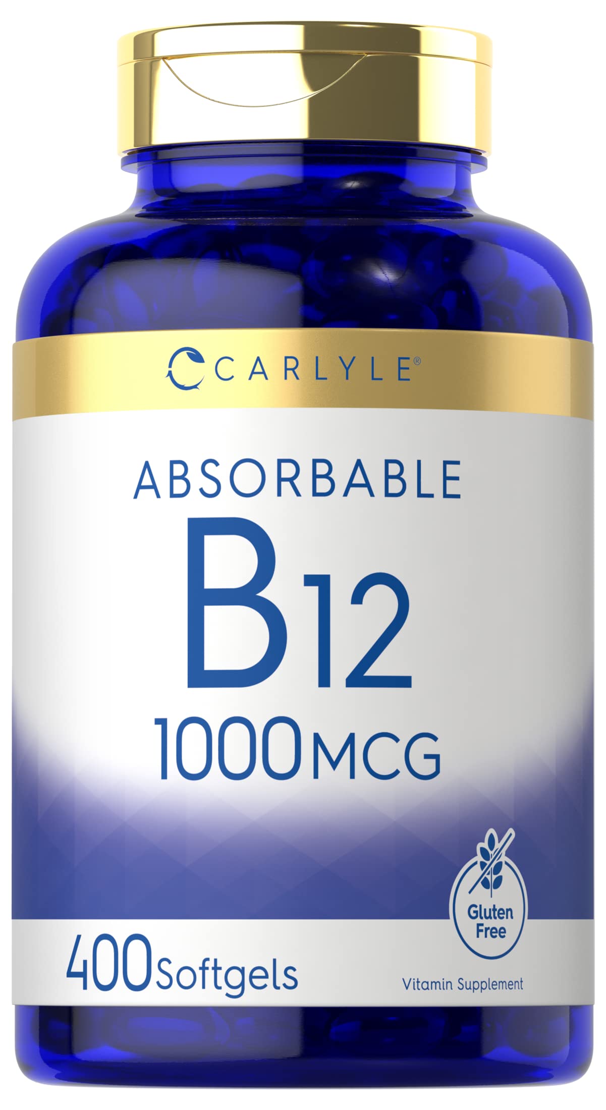 Carlyle Vitamin B12 1000 mcg Absorbable, 400 Softgels