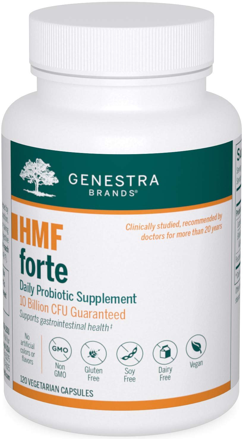 Genestra Brands HMF Forte Probiotic Supplement, 120 Capsules