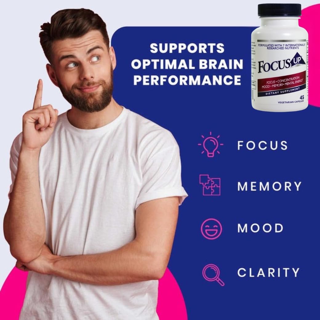 Xooma FocusUP Brain & Energy Support Supplement Capsules 45 Count