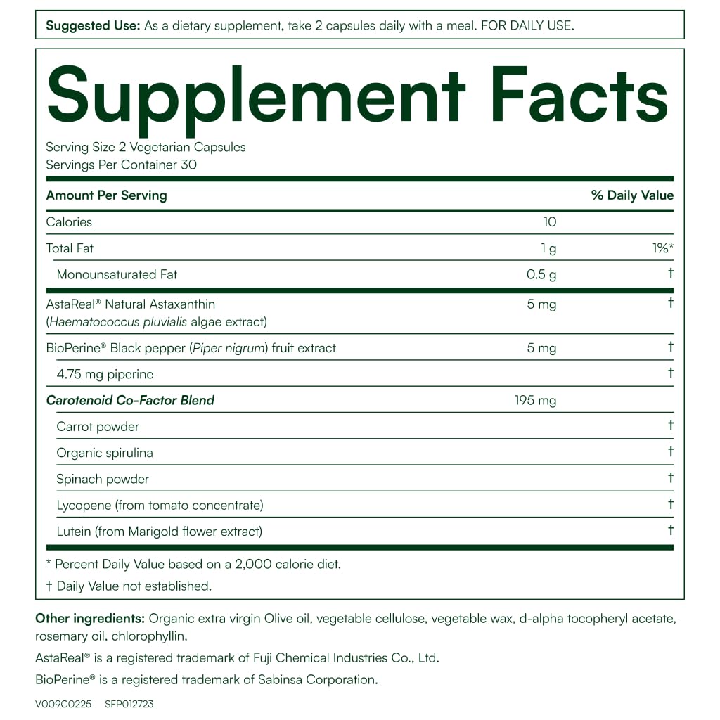 Purity Products AstaFX Plus Astaxanthin Super Formula Capsule 60 Count